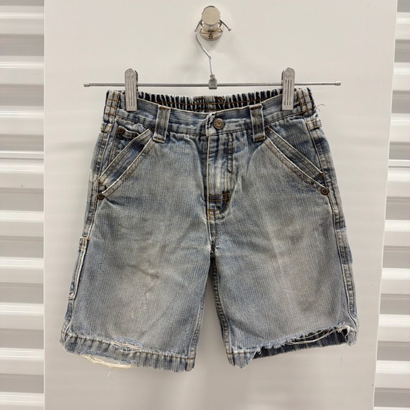Kidz Threadz Other - 2000s Kidz Threadz Boys 4T Denim Carpenter Shorts Blue Distressed Y2K Skater